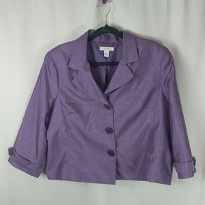 💜 Short Silk Blazer 💜